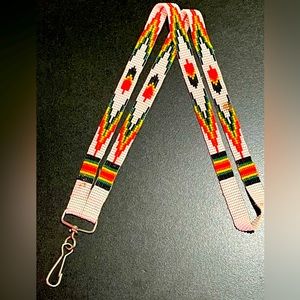 Native American beautiful beaded lanyard